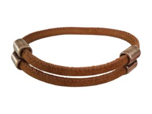 Bruine leren armband